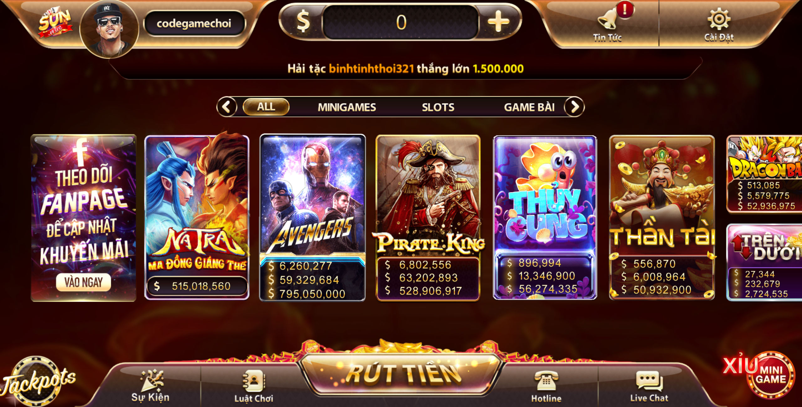 Bán code game tài xỉu, Full src game bài, game nổ hũ, game xóc đĩa