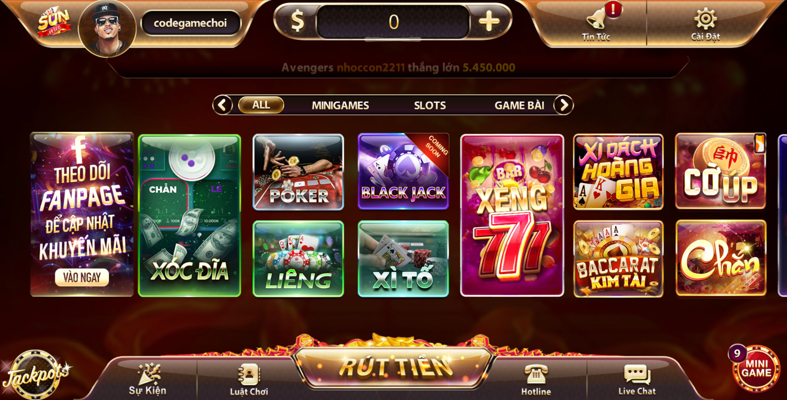 Mua SRC game bài, tài xỉu và vận hành, cho thuê hệ thống Game bài tài xỉu